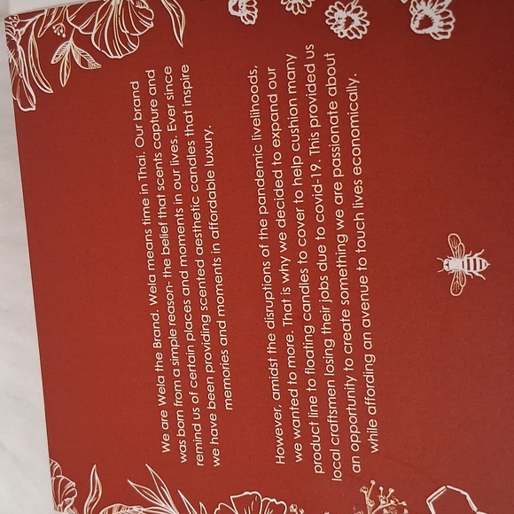 WELA Floating  Flower Candle Box of 10 pcs - Picture 6 of 7